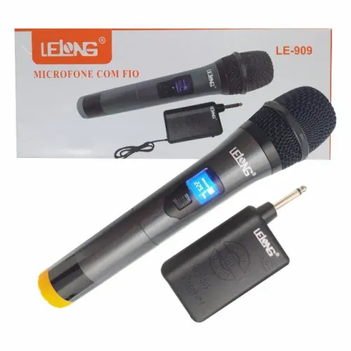 Microfone Profissional Sem Fio, Wireless - Lelong