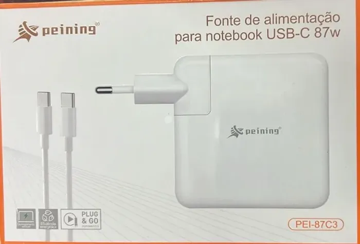 Fonte Carregador Compatível Macbook Air 87w M1 2020 Usb-c