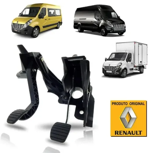 suporte com pedais freio e embreagem - master 2014 a 2022 - *3