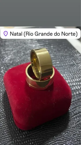 Par Alianças Modelo Liso Moeda Antiga