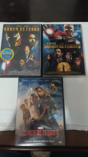 3 dvds do filme homem de ferro 