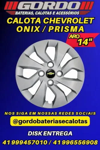 calotas onix e primas aro 14 . varios modelo original gm 