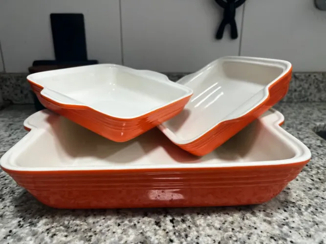 Conjunto de 3 Formas para Assar em Cerâmica