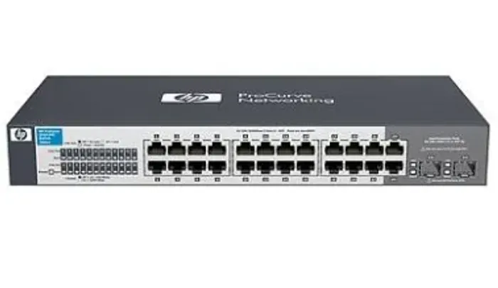 Switch HP 1410 24 Portas velocidade de 10/100/1000 é simples e eficiente