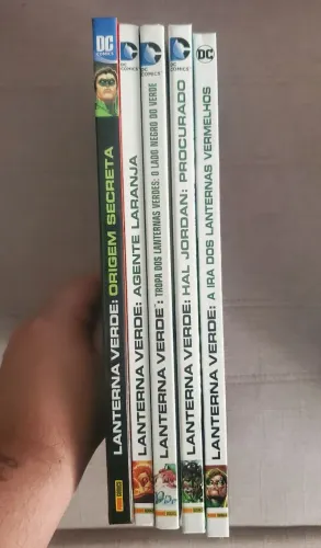 Pacote Lanterna Verde 5 títulos DC deluxe origem procurado vermelhos laranja tropa