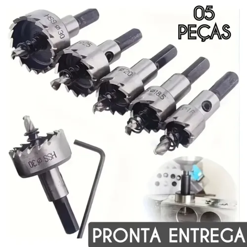 SERRA COPO P/ METAL - KIT 05 PEÇAS 
