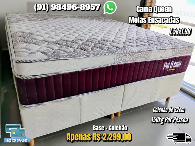 Cama Queen Molas Ensacadas