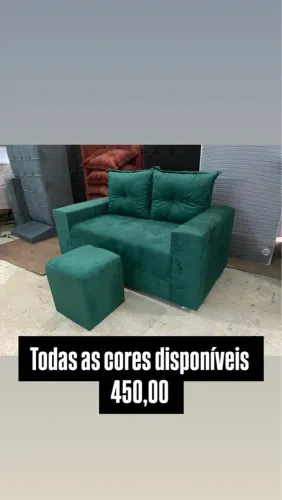 Sofá 2 puf SEPARADO - Todas as cores disponíveis!