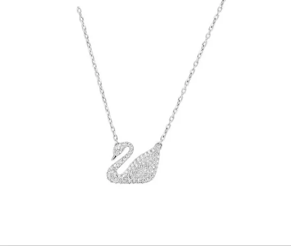 Colar Prata Cisne Swarovski 