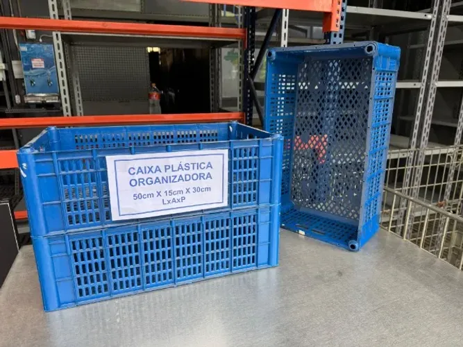 Caixa plástica para organização 50x15x30cm