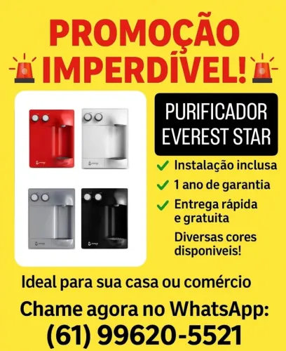 Purificador de Água Everest Star - Promoção Imperdível!