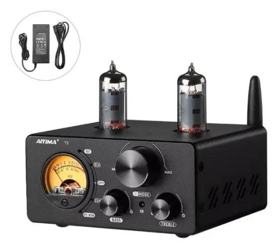 Amplificador Bluetooth Aiyima T9 Valvulado C/fonte 24v Hifi 