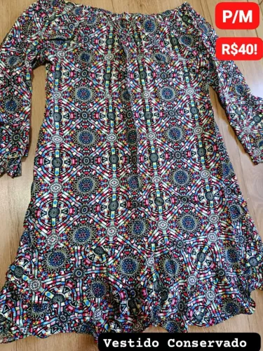 Vestido Conservado Moça de Pano P/M