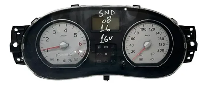 Painel Instrumento Renault Sandero Logan 2007 2012 Preto