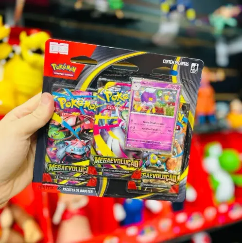 Kit Triplo Cartinhas Pokémon Megaevolução 