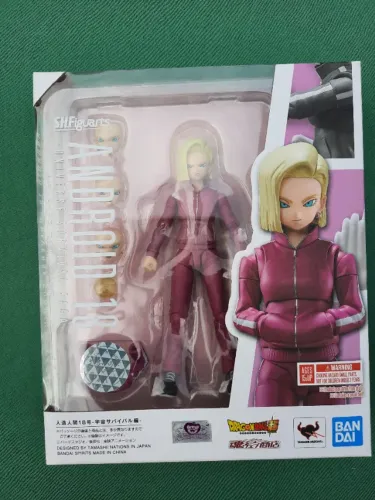 Action Android n.18, Lacrada na embalagem, Dragon Ball Z, Bandai, SHFiguarts, original,top