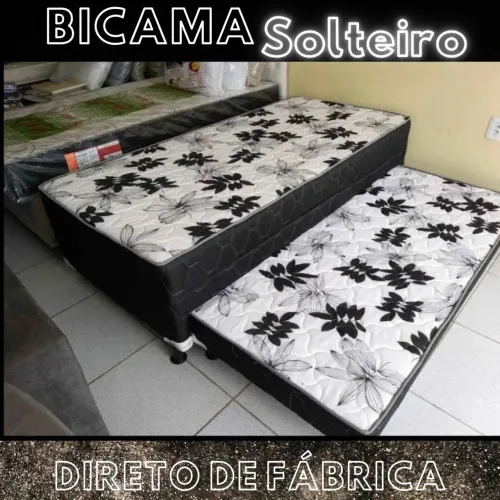 Cama box conjugado solteiro - Nova e con garantia, direto de fábrica.