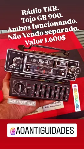 Rádio antigo TKR e Tojo GR 900
