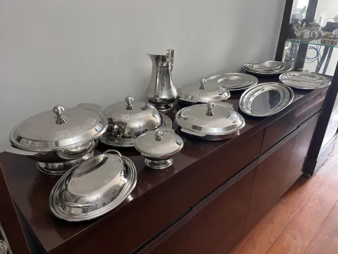 Baixela 15 peças em aço inox artprata SEM USO