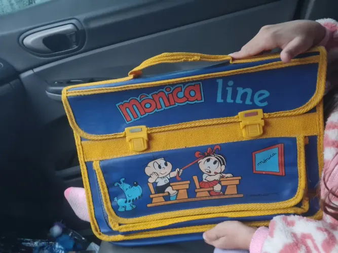 Mochila Escolar Antiga Mônica rarirade