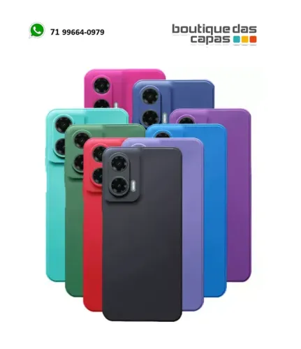 Capa case tpu com proteção camera Motorola Moto G35 e moto g75 moto g15