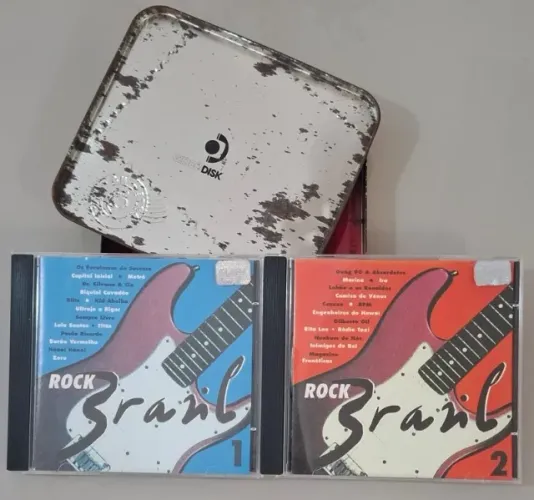 Coleção Arte na lata Rock Brasil Globodisk com 2 Cds originais exclusivos