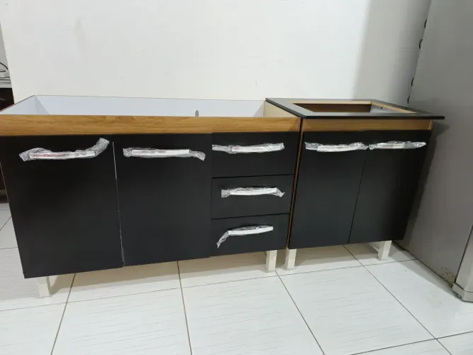 Kit Balcão Cooktop + Balcão de Pia 