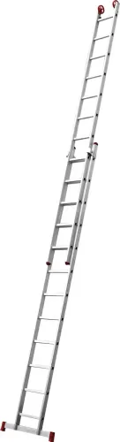 Escada extensiva de alumínio, 2 x 12 degraus, 3 em 1, ESC0621, BOTAFOGO