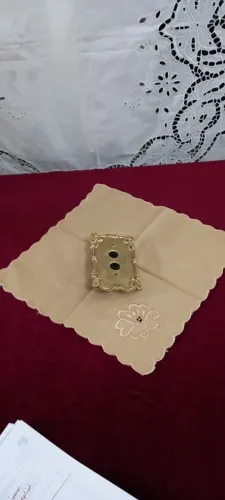 Antigo Interruptor tomada De Bronze E Baquelite ( Femea )