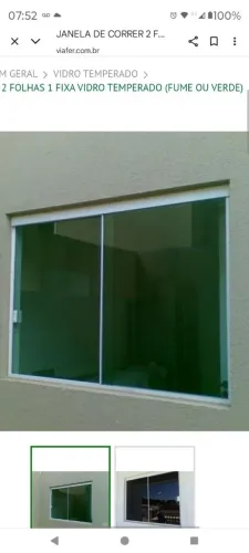 Janela verde 100x1.20 apenas 700