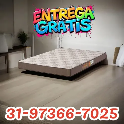 COLCHÃO CASAL D28 100% ESPUMA NOVOS A PRONTA ENTREGA 