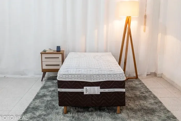 Cama Box Solteiro Livina Molas Ensacadas 88x188x58 Orthoside- Entrega Rápida