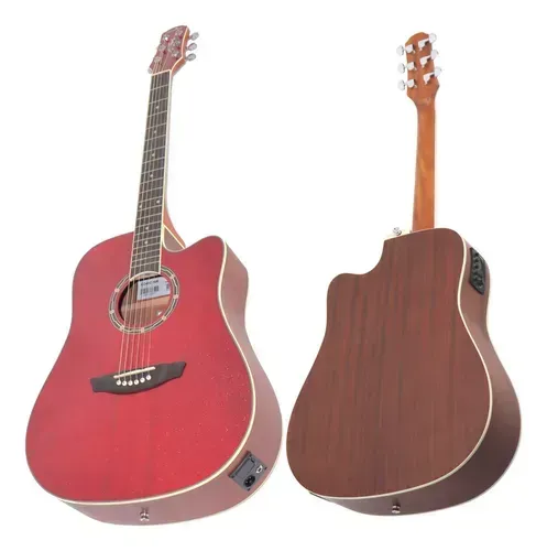 Violão Strinberg Euro Series Cd40c Cromo Vermelho Folk