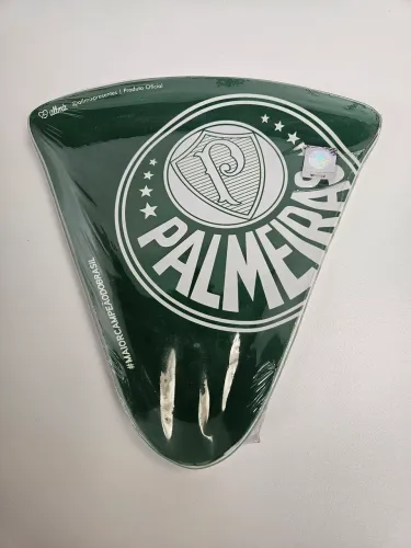 Prato de vidro fatia de pizza Palmeiras