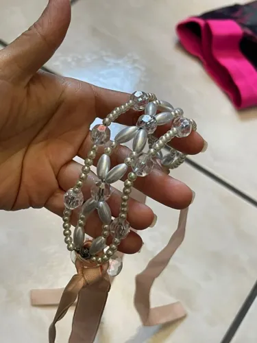 Arranjo de cabelo de ballet - Cor Salmão + protetor de sapatilha de ponta de brinde.