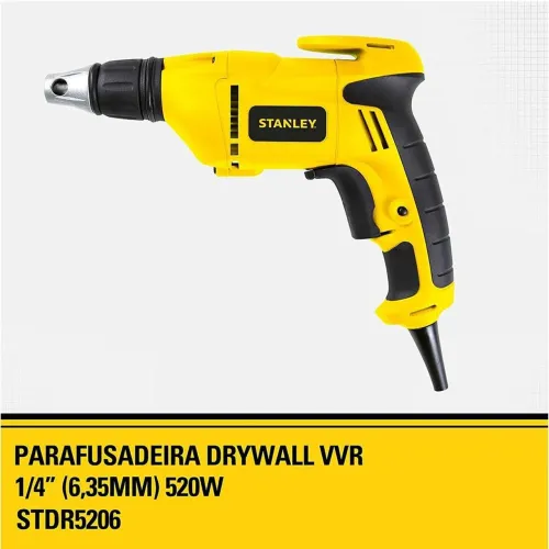 Vendo parafusadeira drywall stanley 520v com caixa