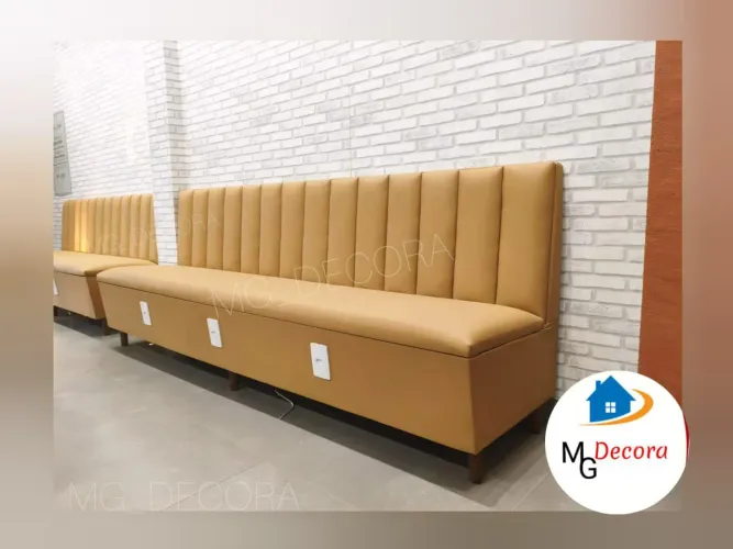 Sofá booth sob medida para seu comércio