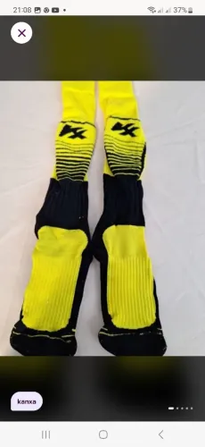 Meiao de Futebol kanxa - Amarelo e Preto