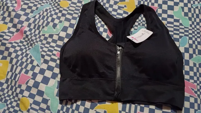 Sutiã Esportivo com Zíper - Tamanho P