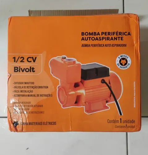 Bomba D'água Periférica Autoaspirante FoxLux Bivolt 127v e 220b