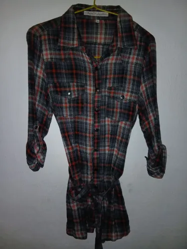 Camisa Xadrez com Cinto
