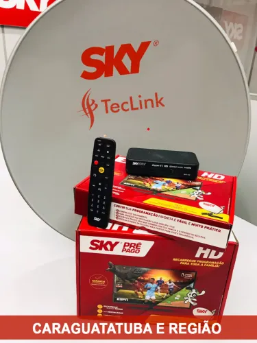  Kit Completo Antena Sky Nova + Aparelho | Instalação Rápida + Frete Grátis | R$229