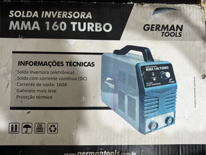 Solda Inversora German Tools MMA 160 Turbo - Nova