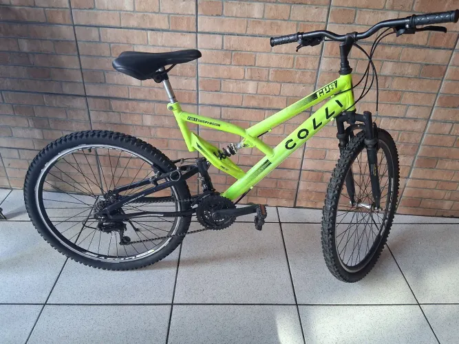 bicicleta colli full suspension 21 marchas aro 26