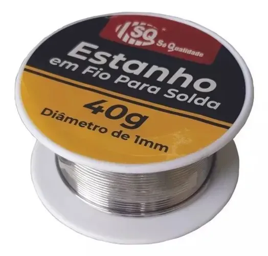 estanho em fio para solda 40g 1mm diametro sq3040n