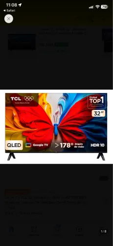 TV TCL 32 QLED LACRADA