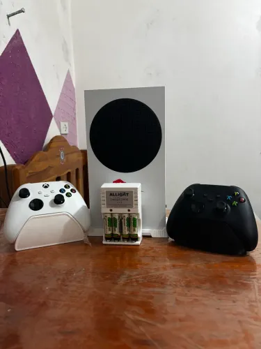 Xbox séries s 2 controle com carregador de pilhas