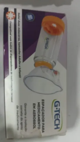 ESPAÇADOR PARA AEROSOL CLEAR G-TECH ADULTO E INFANTIL novoR$15,00