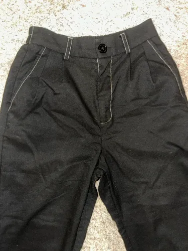 Calça Alfaiataria Infantil Preta tamanho P