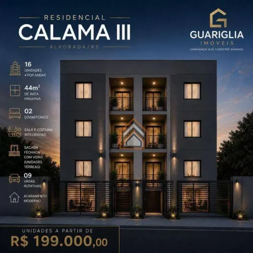 Apartamento com 2 dormitórios à venda, 42 m² por R$ 199.000,00 - Formosa - Alvorada/RS